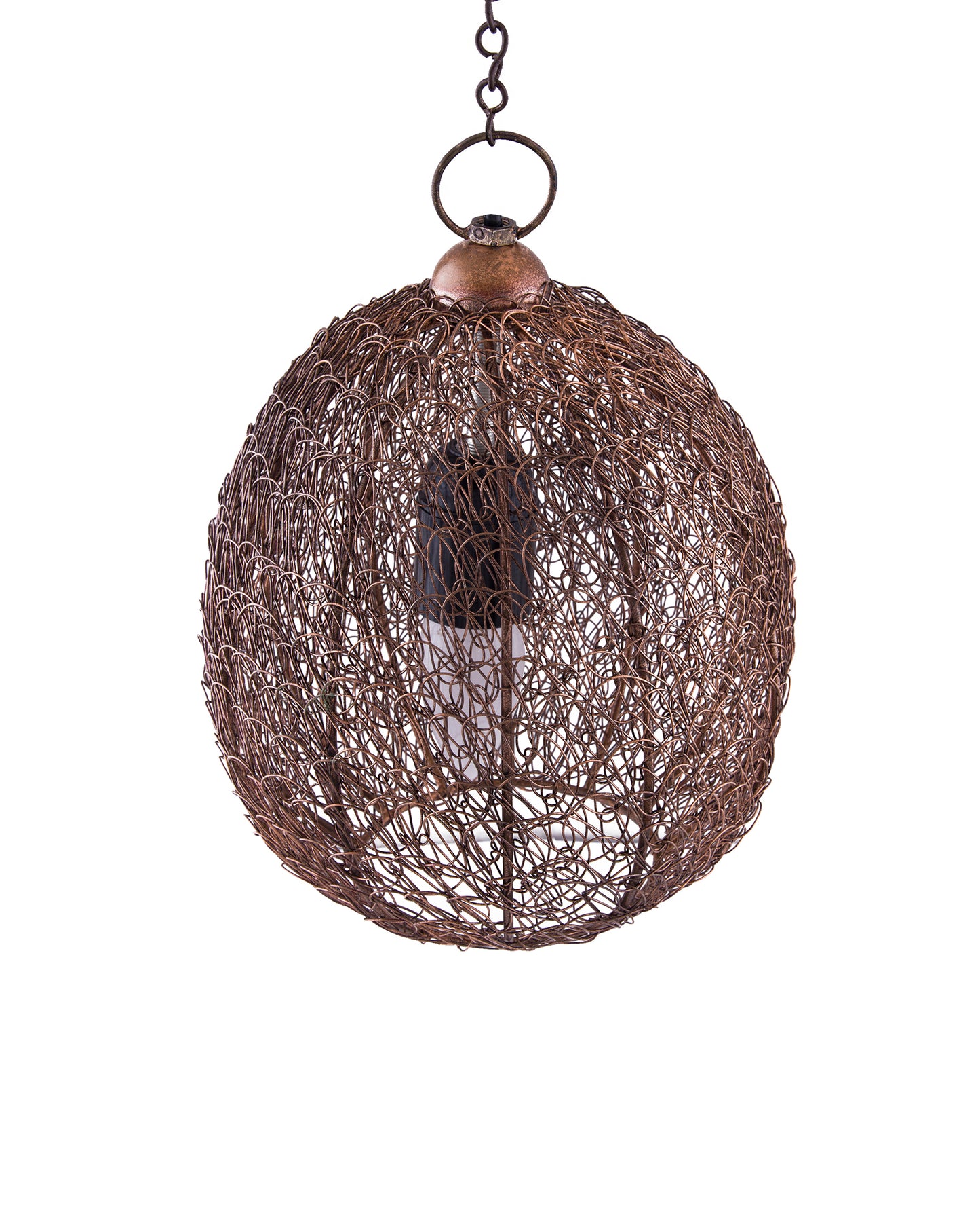 Classic twisted wire Round hanging pendant light, Hanging fixture lamp