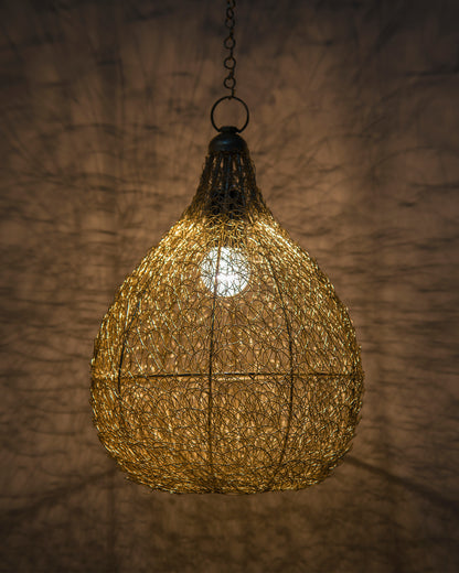 Classic twisted wire Crown hanging pendant light,Hanging fixture lamp