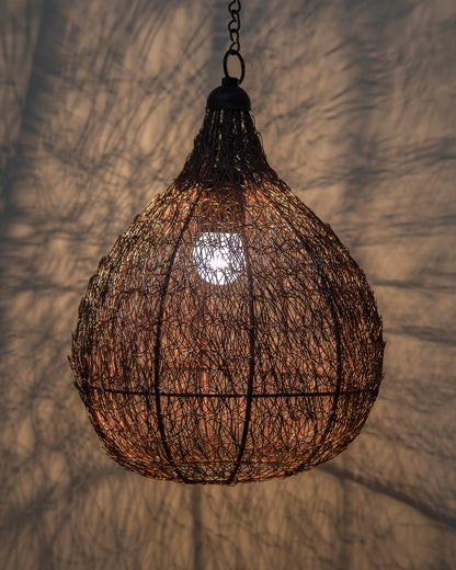 Classic twisted wire Crown hanging pendant light,Hanging fixture lamp