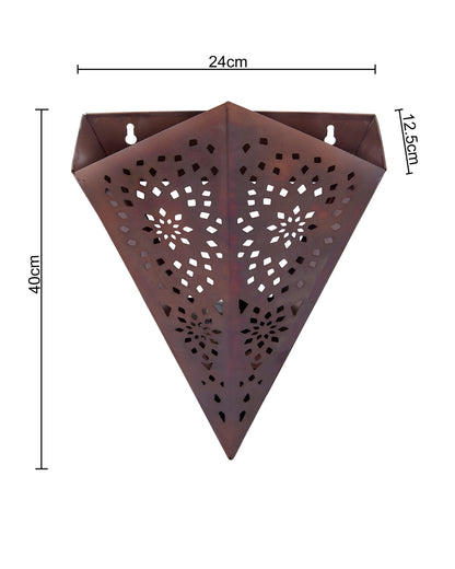 Homesake® Moroccan Metal Wall Sconce – Decorative Ambient Wall Light for Home Decor, Office, Festive Decor