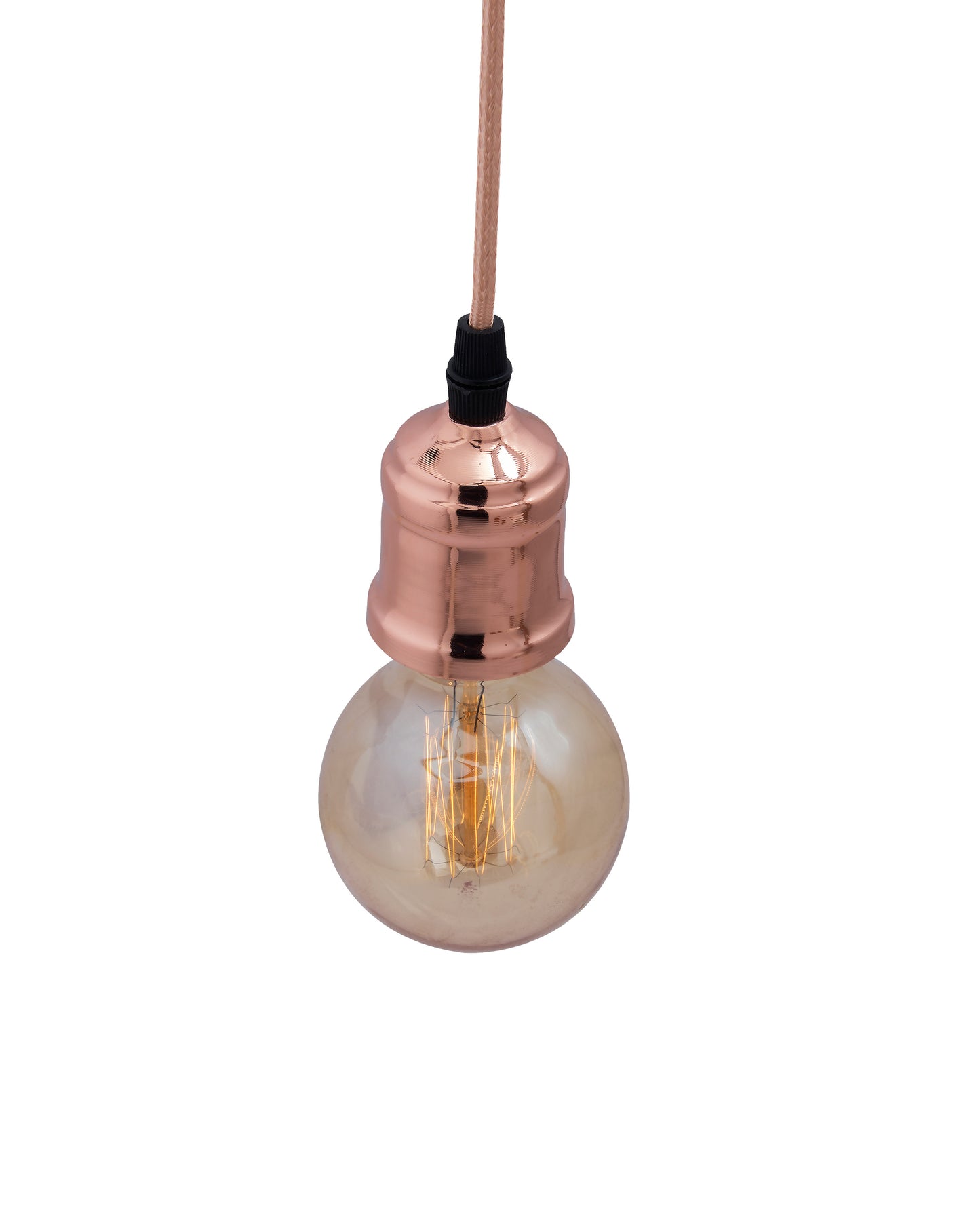 Homesake® Edison Filament Metallic Black Bronze Bulb Holder, Urban, Retro, Nordic Style, With Fixture, Set of 2