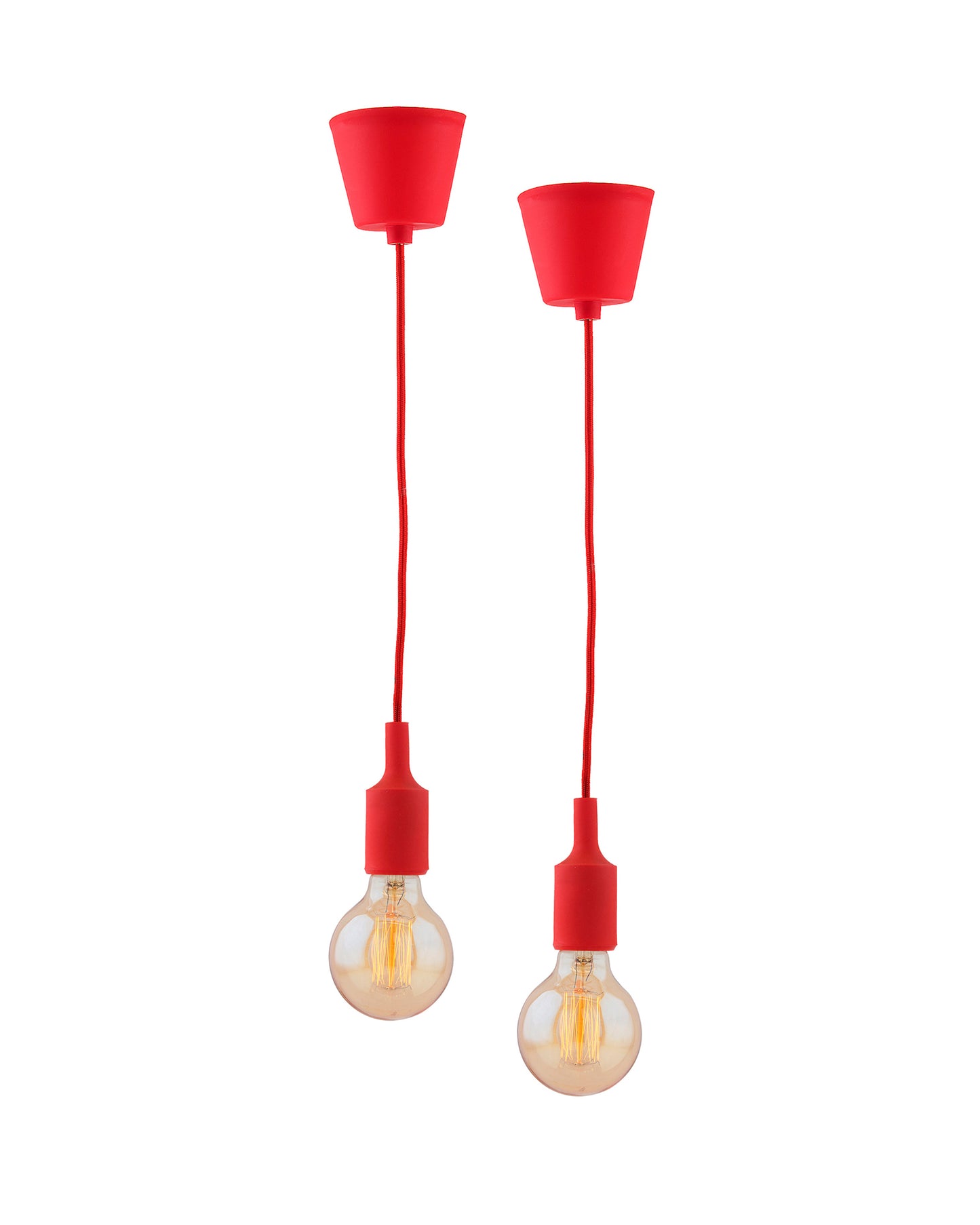 2pcs E27 Socket Chandelier Lamp Light Fixture,Hanging Silicone Holder Adjustable Modern Pendant Ceiling Lamp