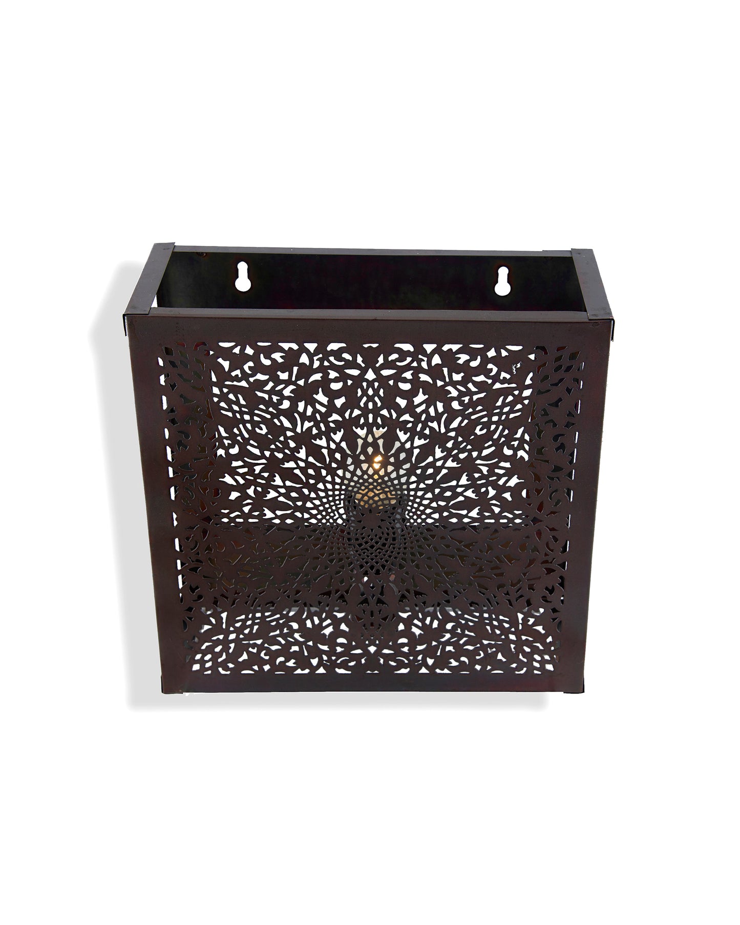 Oriental Square Wall Lamp Light Lampshade, Antique Moroccan Wall Sconce