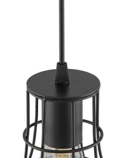 E27 Ediosn Vintage Black Metal Shade Hanging Light, Pendant Ceiling Light Lamp