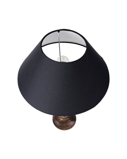 Classic Black Twister Table Lamp With Shade