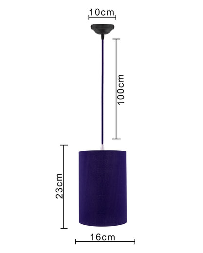 Classic Cylinder Hanging Shade, Hanging Pendant Light with Fixture