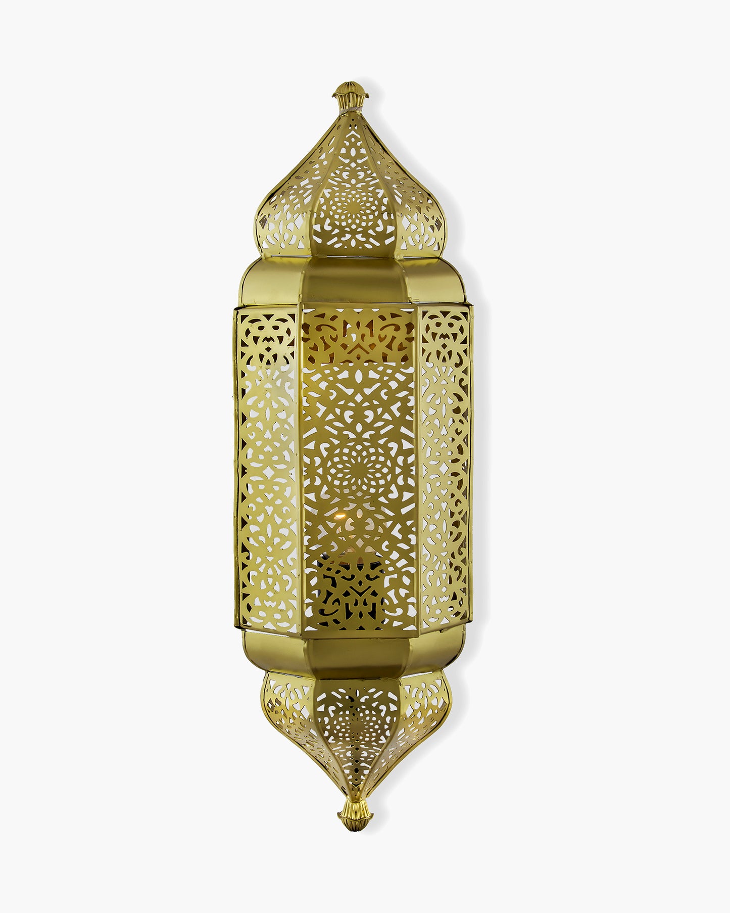 Homesake® Moroccan Wall Lamp – Handcrafted Decorative Metal Light for living room, Bedroom, Offoce or Festive Decor
