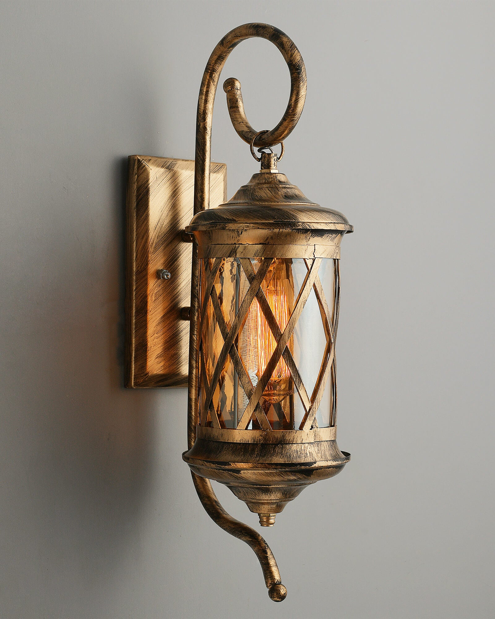 Rustic Wall Light Fixtures, Oil Rubbed Bronze Finish Indoor Vintage Wa ...