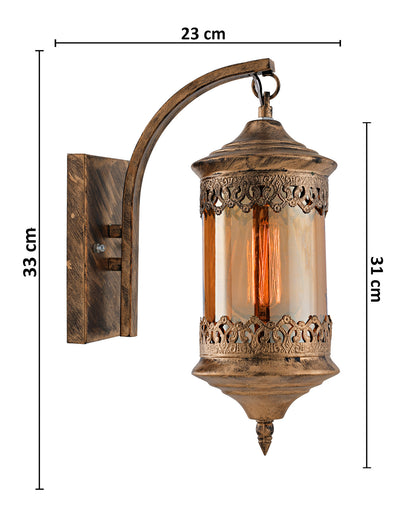 Carving Cylinder Rustic Wall Sconce Light Fixtures Oil Rubbed Bronze Finish