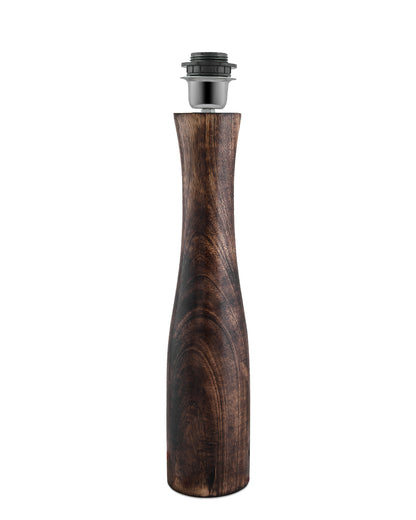 Antique Solid Timber Turned table lamp with Cone Shade