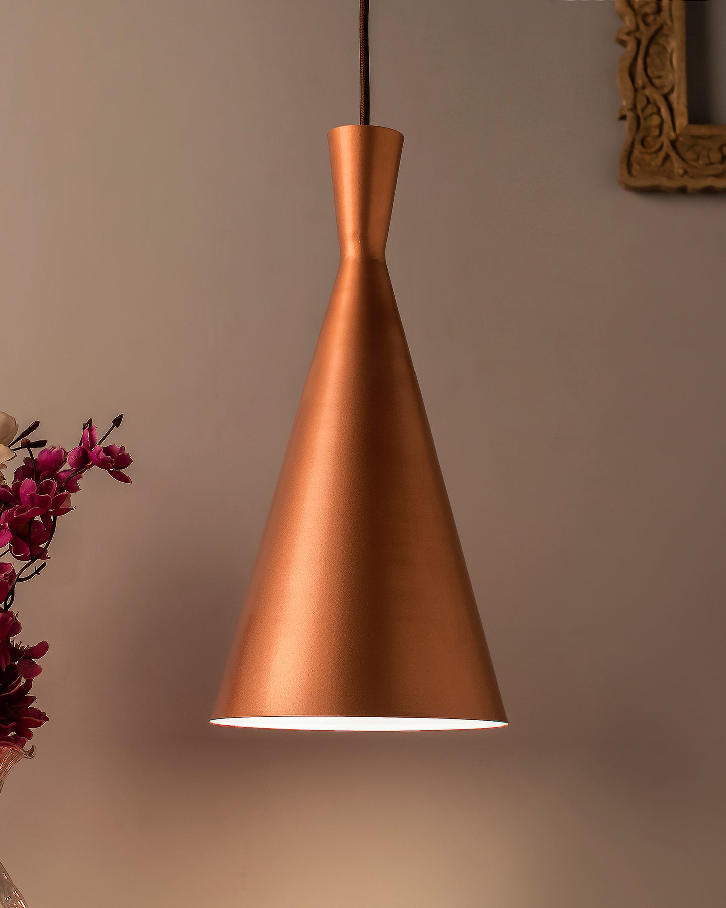 Modern Hanging Light, E26/27 Nordic Pendant Lamp, Inverted Cone Shaped Kitchen, Bedroom, Living Room Ceiling Lamp
