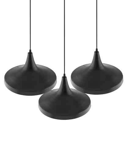 3-Lights Linear Cluster Chandelier Modern Danish hanging Light, E27 Holder, Decorative, URBAN Retro, Nordic Style