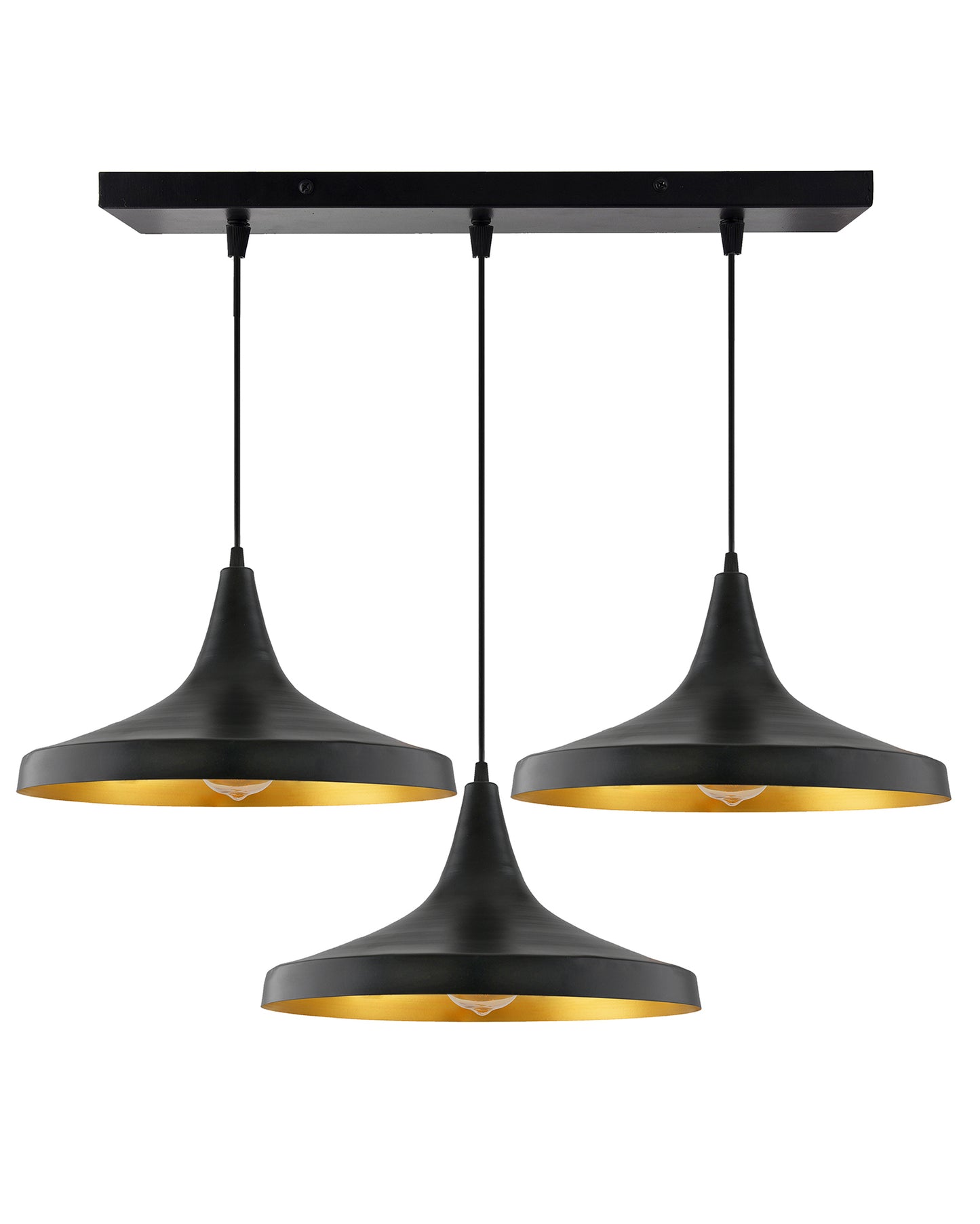 3-Lights Linear Cluster Chandelier Modern Danish hanging Light, E27 Holder, Decorative, URBAN Retro, Nordic Style
