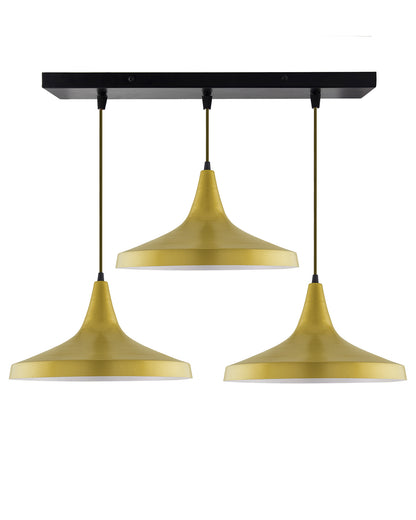 3-Lights Linear Cluster Chandelier Modern Danish hanging Light, E27 Holder, Decorative, URBAN Retro, Nordic Style