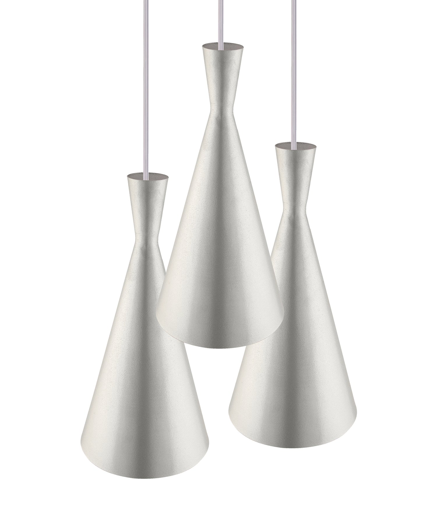 3-Lights Round Cluster Chandelier Modern Inverted Cone Shaped hanging Light, E27 Holder, Decorative,URBAN Retro, Nordic Style