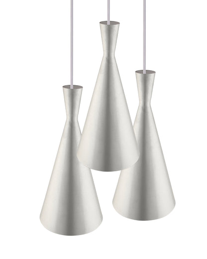 3-Lights Round Cluster Chandelier Modern Inverted Cone Shaped hanging Light, E27 Holder, Decorative,URBAN Retro, Nordic Style