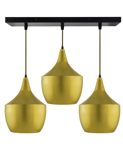 3-Lights Linear Cluster Chandelier Modern Pear hanging Light, E27 Holder, Decorative,URBAN Retro, Nordic Style