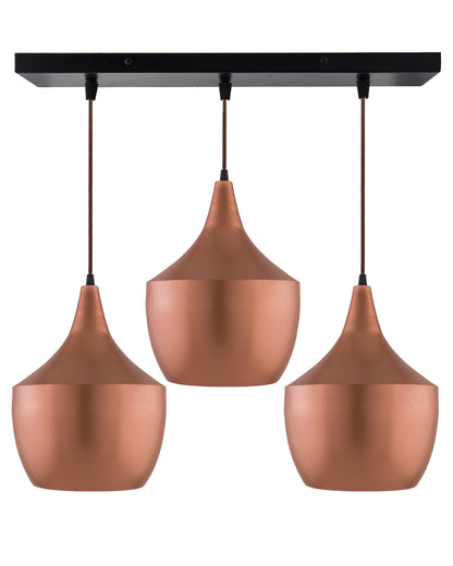 3-Lights Linear Cluster Chandelier Modern Pear hanging Light, E27 Holder, Decorative,URBAN Retro, Nordic Style