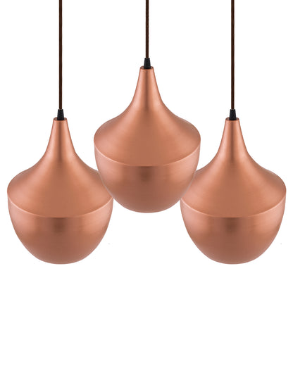 3-Lights Linear Cluster Chandelier Modern Pear hanging Light, E27 Holder, Decorative,URBAN Retro, Nordic Style