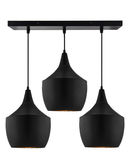 3-Lights Linear Cluster Chandelier Modern Pear hanging Light, E27 Holder, Decorative,URBAN Retro, Nordic Style
