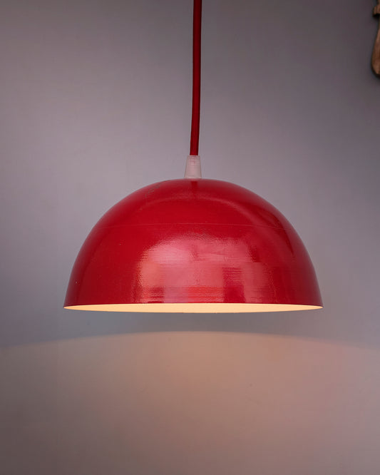 Metallic Pendant hanging light, hanging lamp 8"