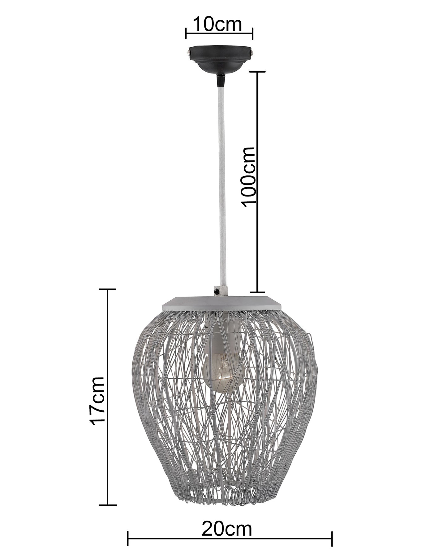 Matt White Crystal Hanging Goblet Ceiling Light Nordic E27 Pendants Ceiling Lamp