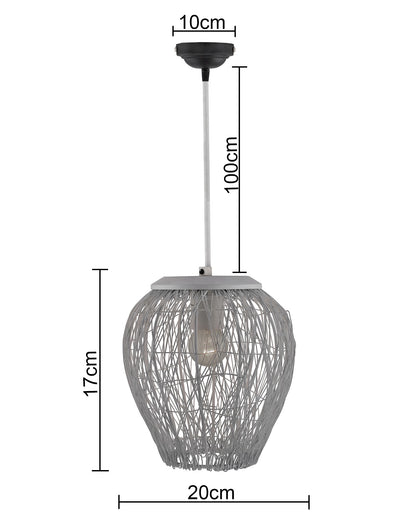 Matt White Crystal Hanging Goblet Ceiling Light Nordic E27 Pendants Ceiling Lamp