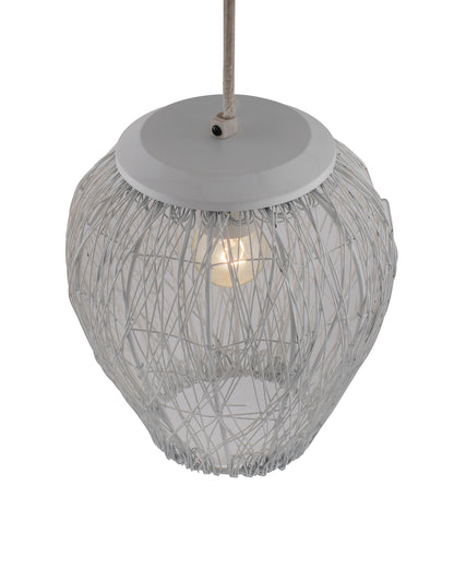 Matt White Crystal Hanging Goblet Ceiling Light Nordic E27 Pendants Ceiling Lamp