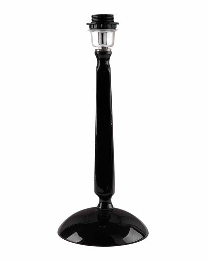 Glossy Black Cubist Aluminium Table Lamp With Cone Shade, Bedside, Living Room Study Lamp, Bulb Included