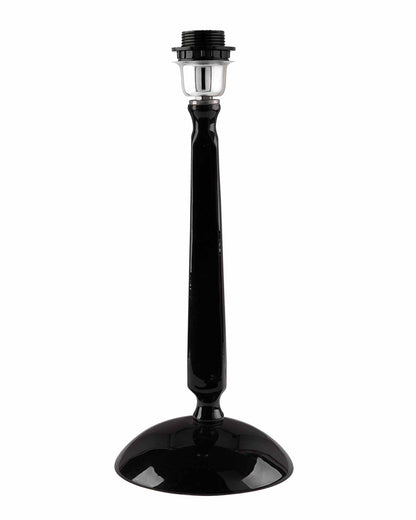 Glossy Black Cubist Aluminium Table Lamp With Cone Shade, Bedside, Living Room Study Lamp, Bulb Included
