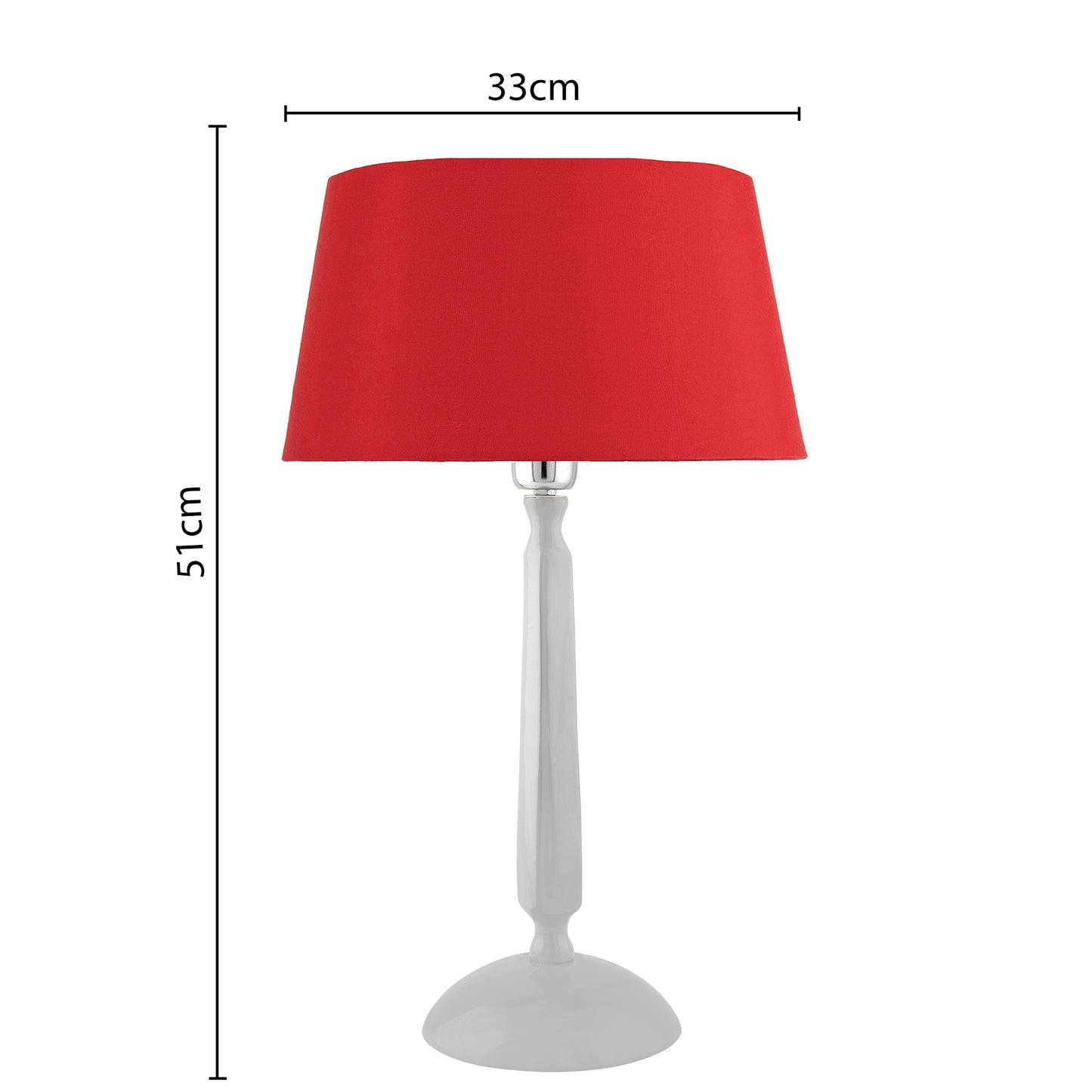 Glossy White Cubist Aluminium Table Lamp WithCone Shade, Bedside, Living Room Study Lamp, Bulb Included
