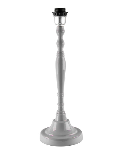 Glossy White Imperial Aluminium Table Lamp With Cone Shade, Bedside, Living Room Study Lamp, Bulb Included