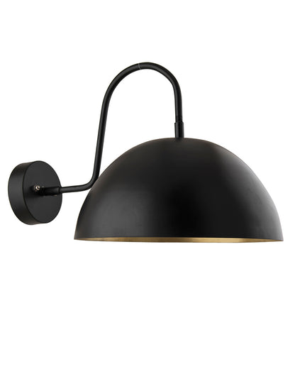 Metallic Pendant 10" Wall Sconce Gooseneck Retro Wall Light Fixtures for Bedroom Nightstand, Barn Warehouse
