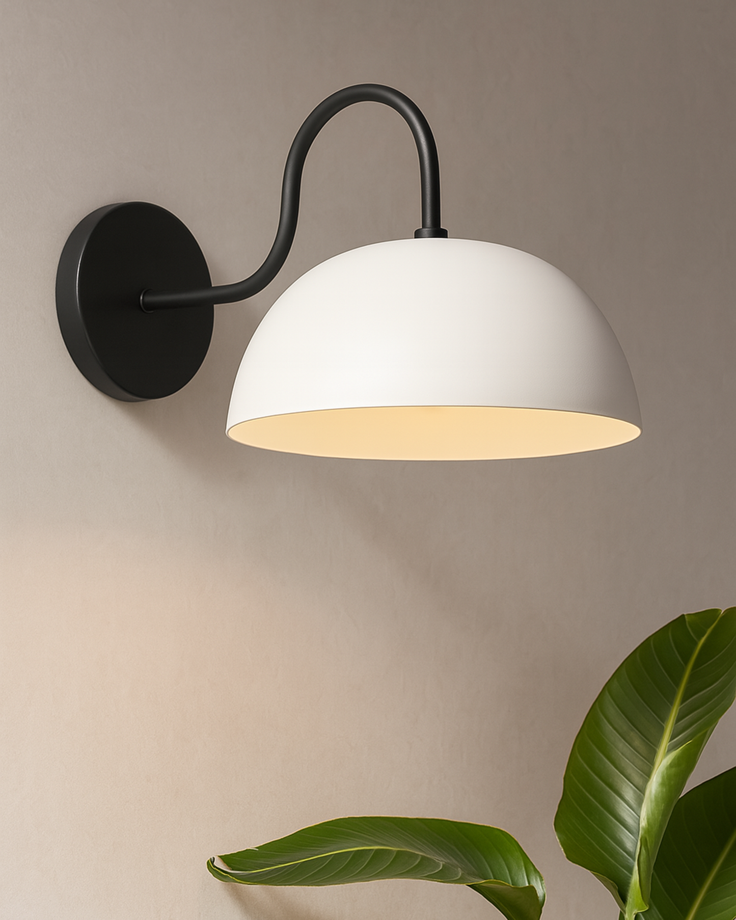 Metallic Pendant 10" Wall Sconce Gooseneck Retro Wall Light Fixtures for Bedroom Nightstand, Barn Warehouse