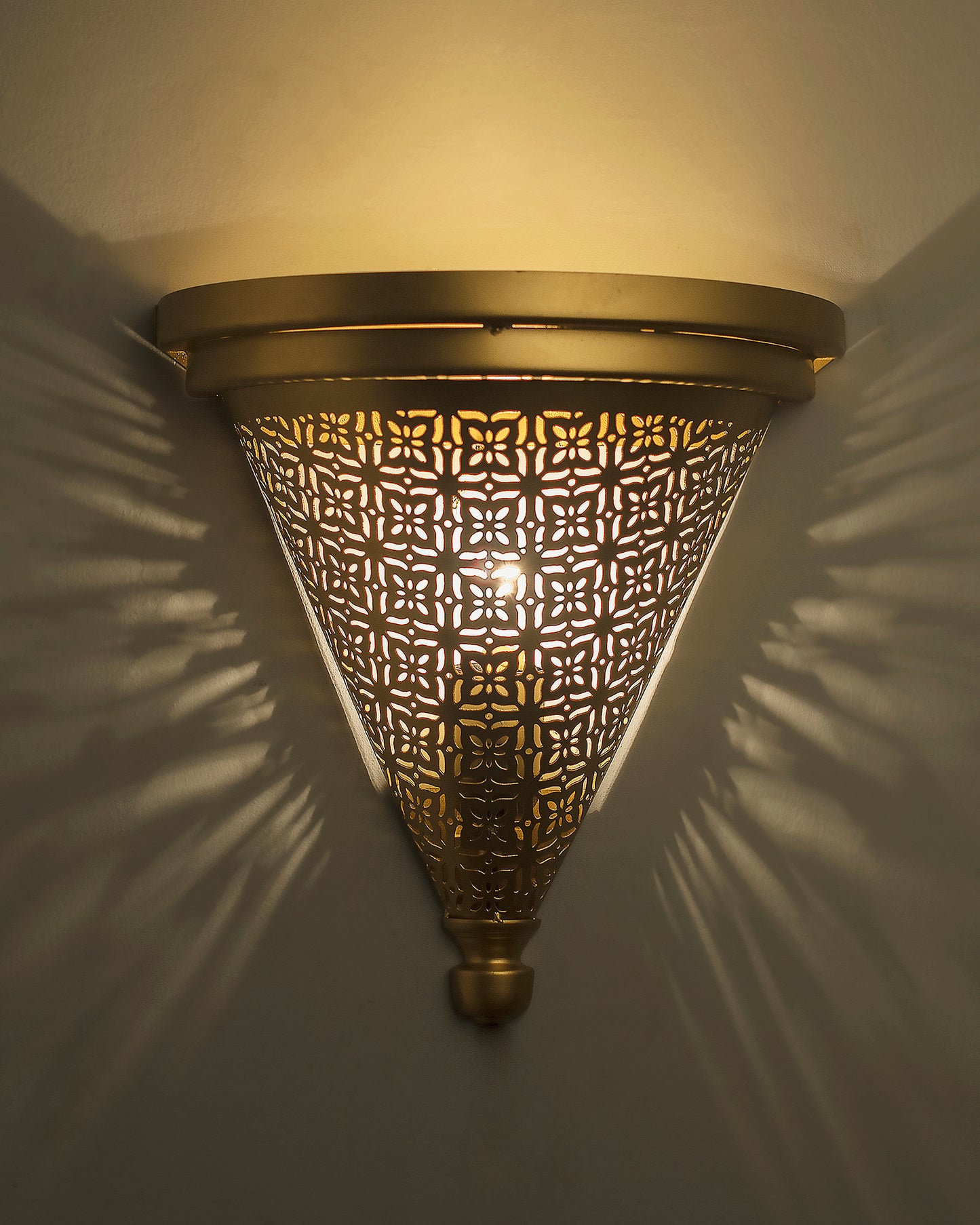 Moroccan Wall Trophy Cube Pattern Light shades, Engraved Wall Sconce Light, Antique Handmade