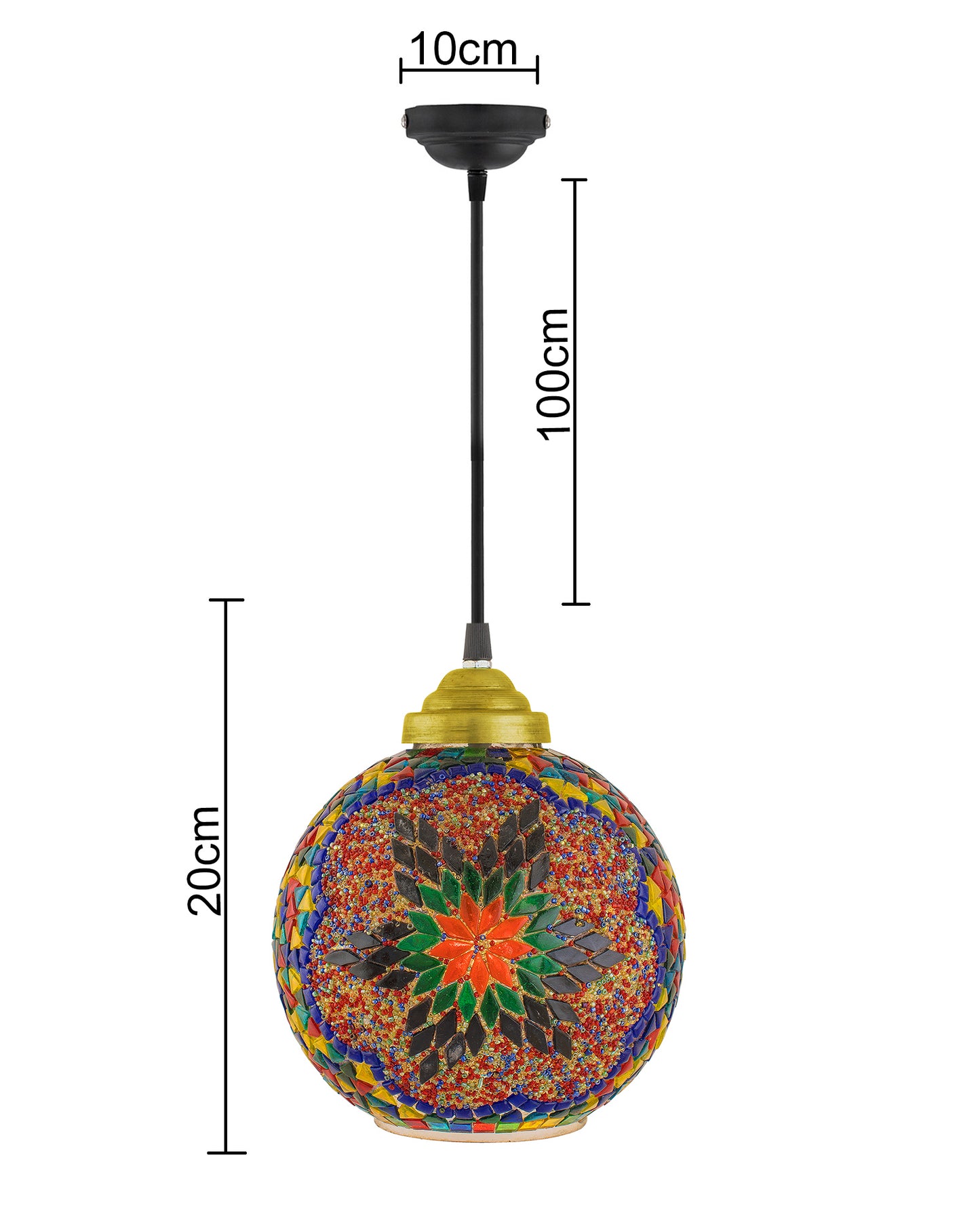 Turkish Moroccan Mosaic Blue Ceiling Hanging Light Chandelier Pendant Fixture Lantern, Handmade Glass Lamp
