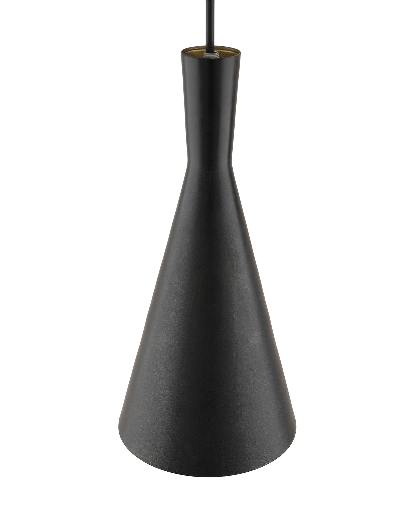 Black Metal Medium Inverted Cone Hanging Light, E26/27 Nordic pendant lamp, Modern kitchen, bedroom, living room ceiling lamp