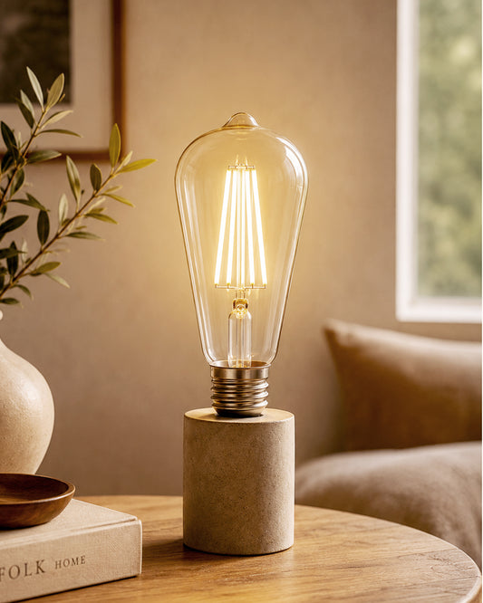 ST64 Pear Shape Filament LED Bulb, 4 Watt, Industrial Decorative Vintage Light Lamp