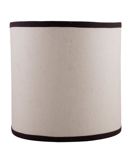 Wall Mounted Sconce Shade Lamp, Door Light E27, Khadi Fabric with Dark Brown Stripes, Taper Square, Modern Wall Light