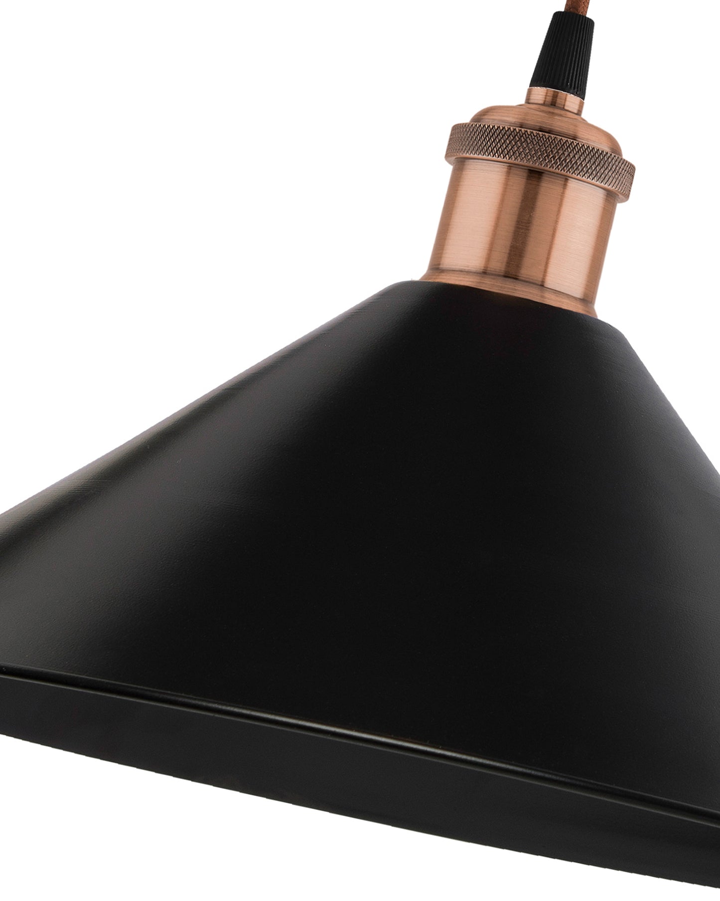 Edison Wall Black Barn Cone Shade Lamp, Vintage Industrial Loft, E27 Holder, Decorative, Swing Wall Light