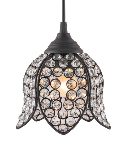 Crystal Hanging Lotus Pendant Light