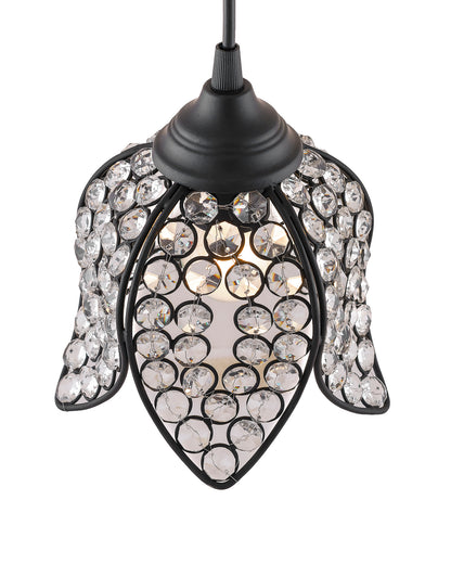 Crystal Hanging Lotus Pendant Light