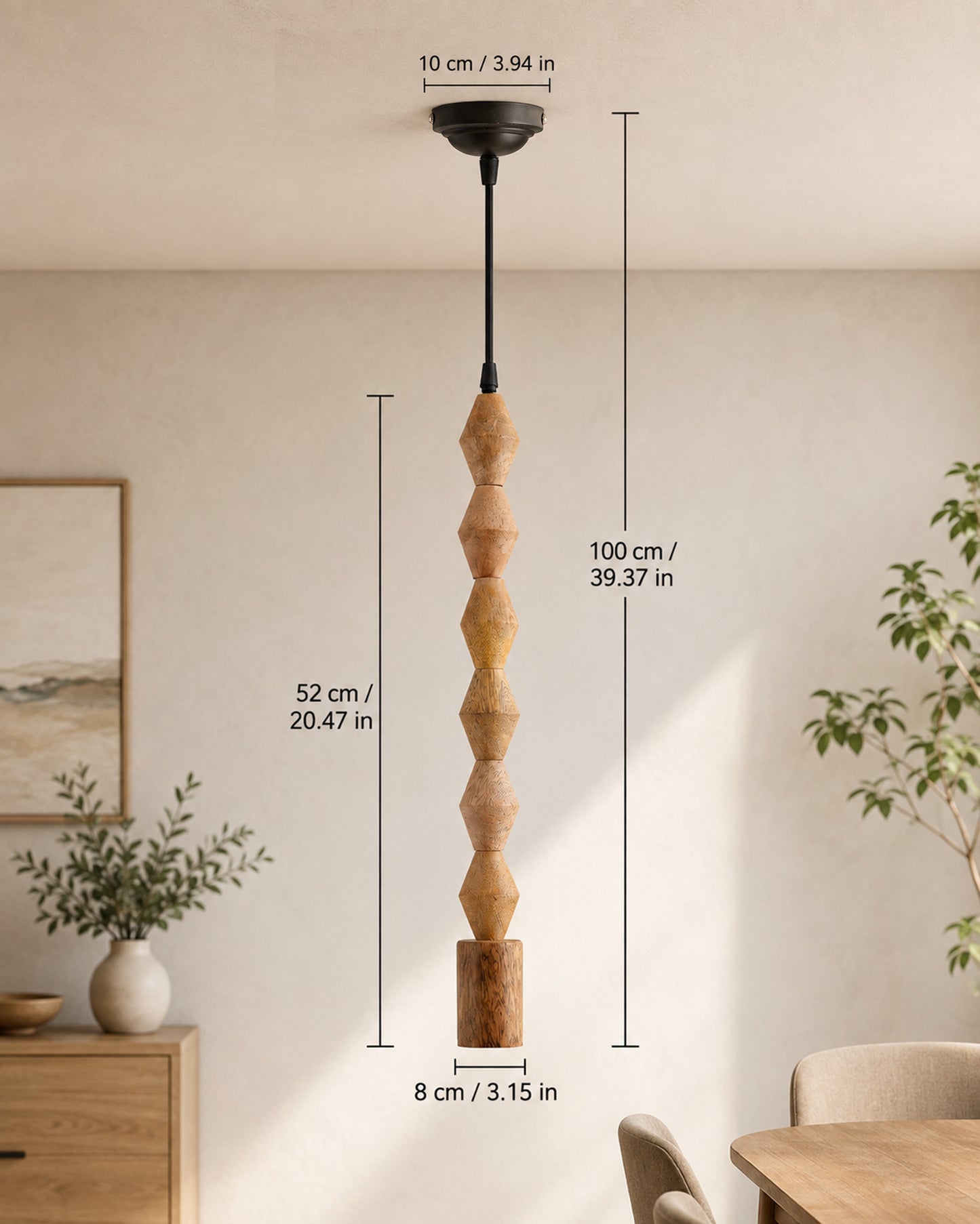 Rustic Diamond Beaded Swag Pendant, Balcony Bar Cafe Living Dining Room, Retro Loft Light, Ceiling Hanging Light