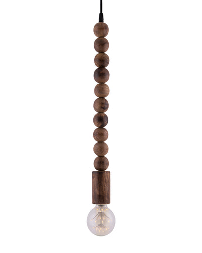 Rustic Round Beaded Swag Pendant, Balcony Bar Cafe Living Dining Room, Retro Loft Light, Ceiling Hanging Light