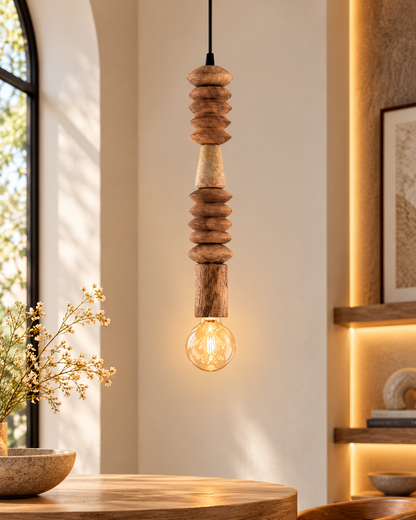 Rustic Spiral Beaded Swag Pendant, Balcony Bar Cafe Living Dining Room, Retro Loft Light, Ceiling Hanging Light