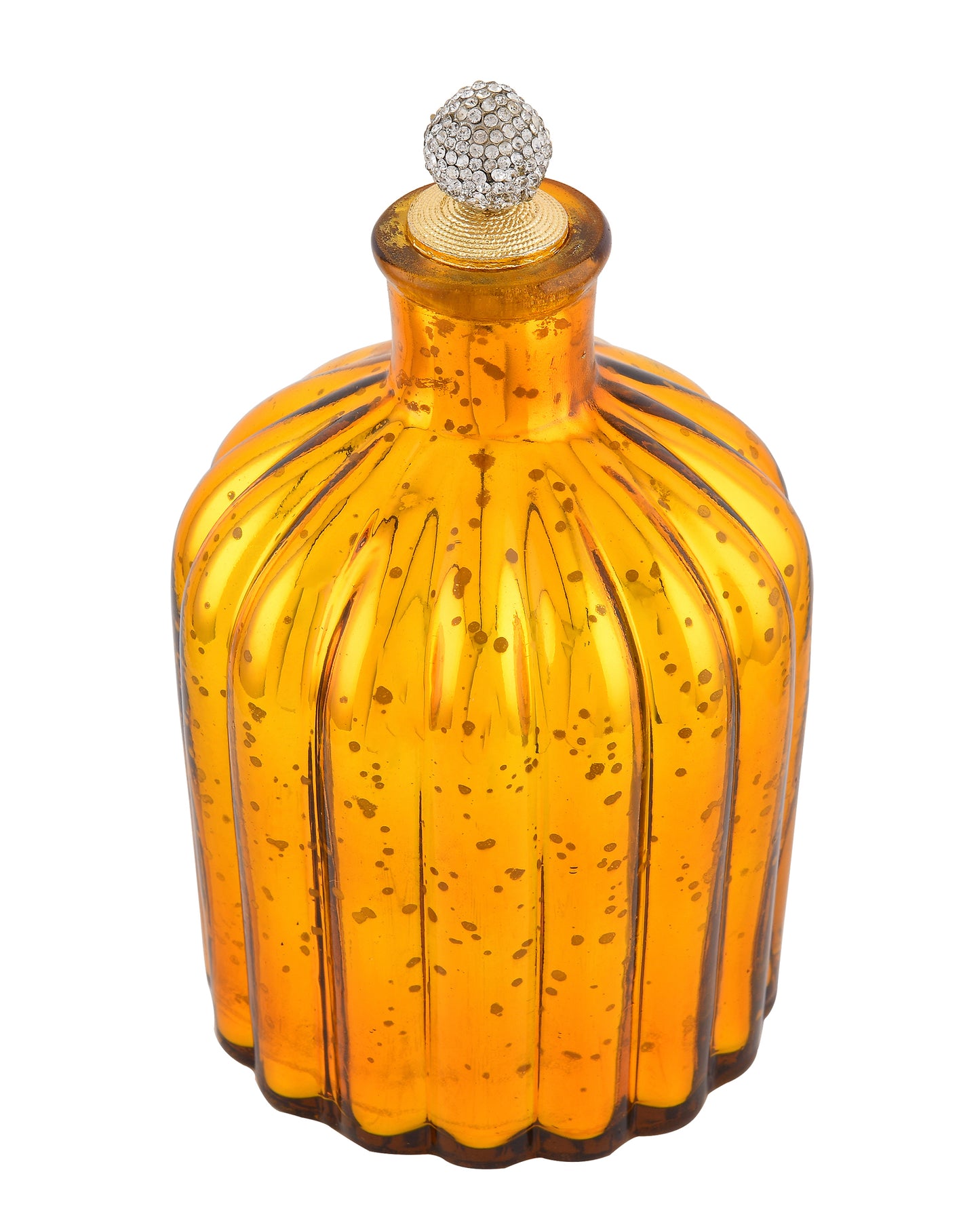 Mercury Gold Flat Base Bottle Copper Star String Lights , Warm White LED Fairy Lights