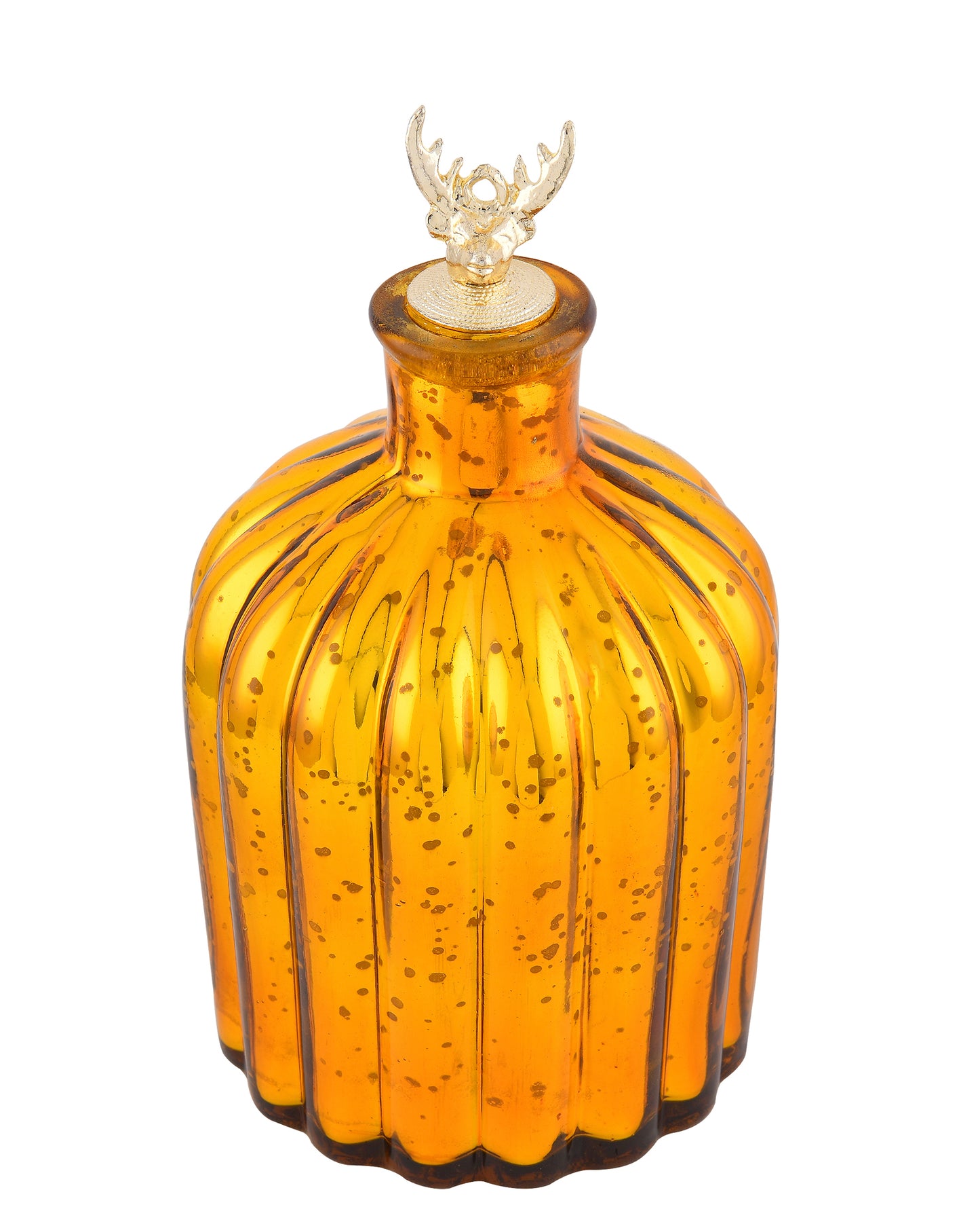 Mercury Gold Flat Base Bottle Copper Star String Lights , Warm White LED Fairy Lights