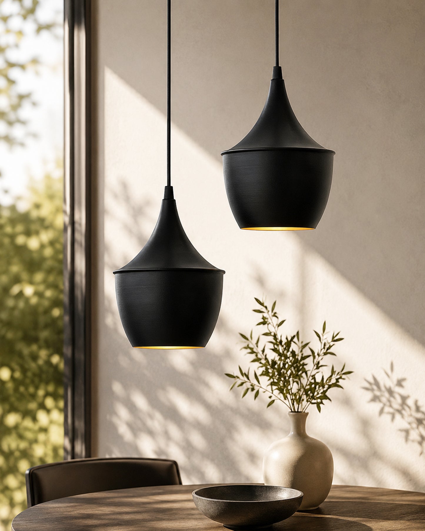 Homesake® E26/E27 Single Head Metal Pear Shade Pendant Vintage Hanging Ceiling Light, pack of 2