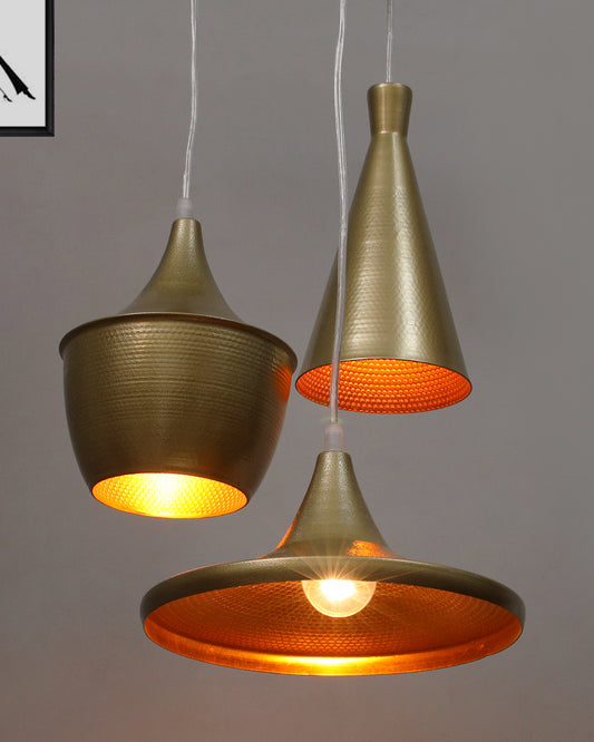 3-Lights Round Cluster Chandelier Modern Medium Tri-Nordic hanging Light, E27 Holder, Decorative, URBAN Retro, Nordic Style, LED/Filament Bulb
