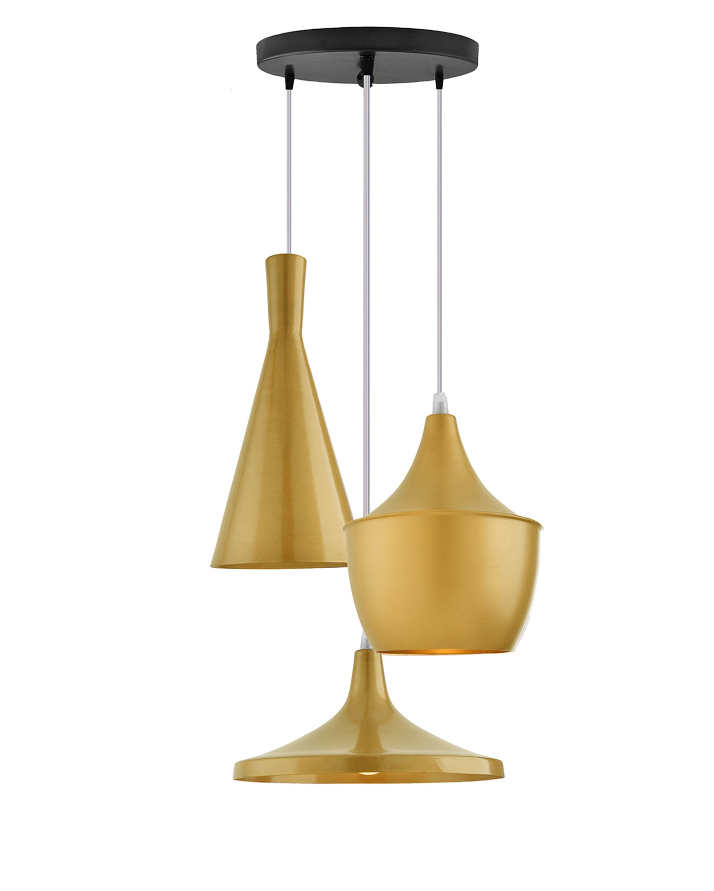 3-Lights Round Cluster Chandelier Modern Medium Tri-Nordic hanging Light, E27 Holder, Decorative, URBAN Retro, Nordic Style, LED/Filament Bulb